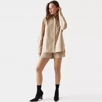 Шорты женские, р. XL, хлопок, бежевые, Jezefina