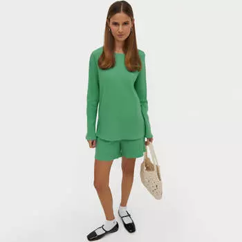 Шорты женские, р. XL, хлопок, зеленые, Vestalia