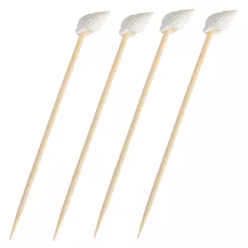 Шпажка для канапе, 9 см, 20 шт, бамбук, белая, Ракушка, Lagoon