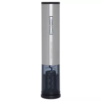 Штопор электрический, 22 см, с резаком для фольги, сталь/пластик, LED B, Bar