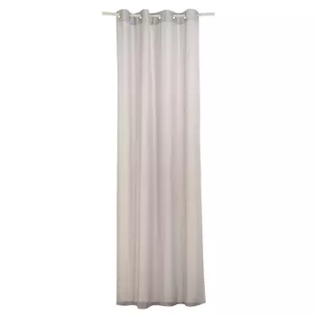 Штора, 130х275 см, на люверсах, полиэстер, серая, Neutral