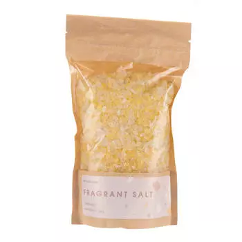 Соль для ванны, 350 гр, восстанавливающая, желтая, Пачули, Fragrant salt