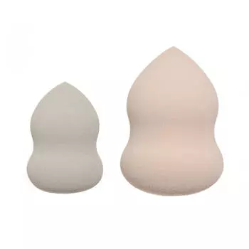Спонж для макияжа, 2 шт, полиуретан, бежевый, Sponge