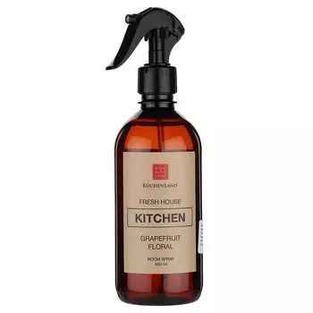 Спрей ароматический, 450 мл, для кухни, Grapefruit Floral, Fresh house