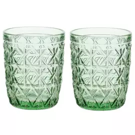 Стакан, 290 мл, 2 шт, стекло Р, зеленый, Panten
