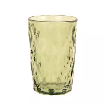 Стакан, 340 мл, стекло Р, зеленый, Rhomb color