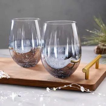 Стакан, 530 мл, 2 шт, стекло, синий, Patina color