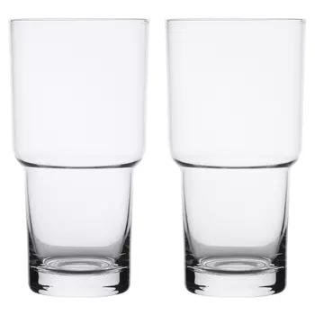 Стакан для пива, 20 см, 500 мл, 2 шт, стекло, Clear