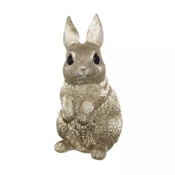Статуэтка, 16 см, полирезин, шампань, Реалистичный кролик, Rabbit