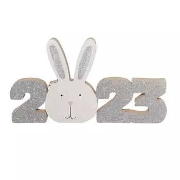 Статуэтка, 23х12 см, дерево, 2023, Rabbit
