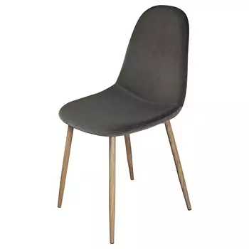 Стул, 84 см, вельвет, темно-серый, Baena