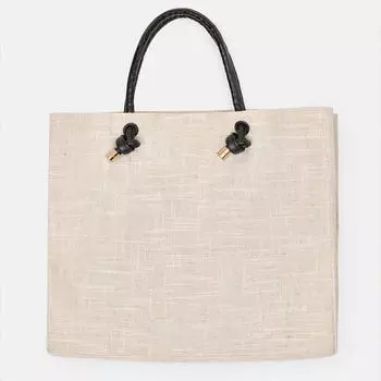 Сумка, 44х35 см, канвас, бежевая, Solo