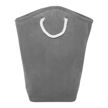 Сумка для хранения белья, 52x20x60 см, с ручками, вельвет, серая