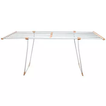 Сушилка для белья напольная, 200х55 см, раздвижная, металл, бежевая, Compact