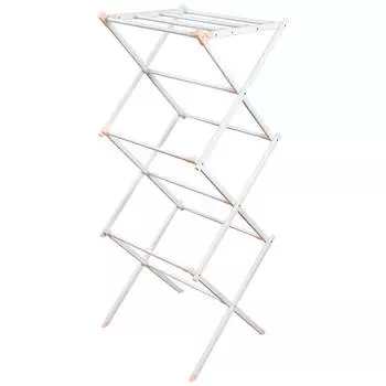 Сушилка для белья напольная, 75х105 см, 3 уровня, раздвижная, металл, бежевая, Compact