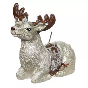 Свеча, 7х10 см, золотистая, Олень, Winter deer