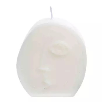 Свеча, 8 см, белая, Лицо, Face