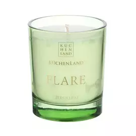 Свеча ароматическая, 9 см, в подсвечнике, зеленая, Citrus Leaf, Flare