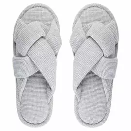 Тапочки женские, р. 36-37, полиэстер, серые, Nodule