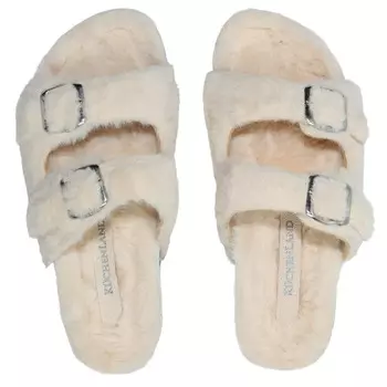Тапочки женские, р. 39, полиэстер, бежевые, Lanthe