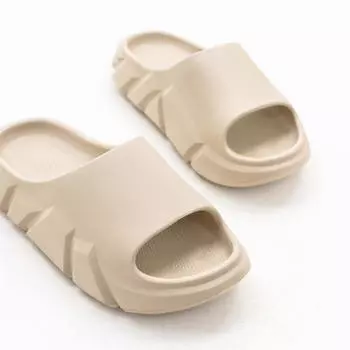 Тапочки женские, р. 40-41, ЭВА, бежево-серые, Ruth