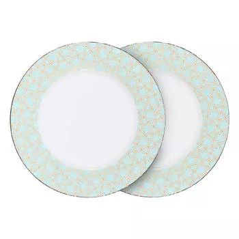 Тарелка десертная, 19 см, 2 шт, фарфор F, зеленая, Summer pastel