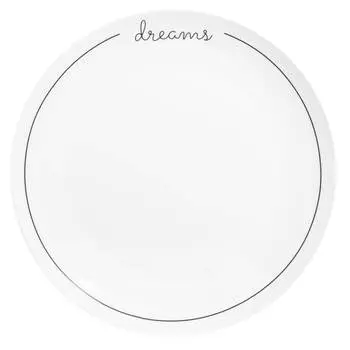 Тарелка обеденная, 27 см, фарфор N, белая, Dreams, Scroll white