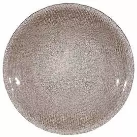 Тарелка обеденная, 27 см, стекло, медная, Cotton