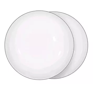 Тарелка суповая, 20х5 см, 2 шт, фарфор F, белая, Ideal silver