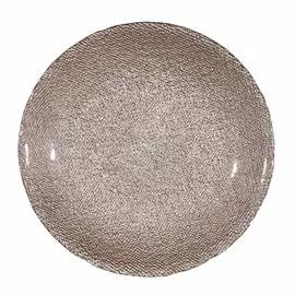 Тарелка закусочная, 21 см, стекло, медная, Cotton