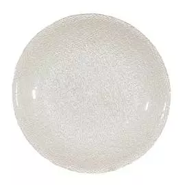 Тарелка закусочная, 21 см, стекло, молочная, Cotton