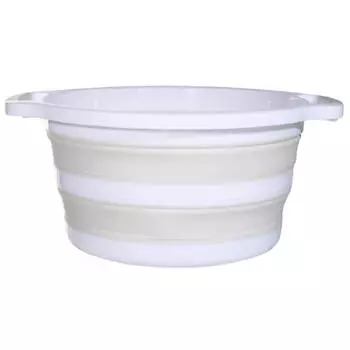 Таз складной, 22 л, пластик/резина, серый, Foldaway