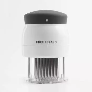 Тендерайзер, 8х11 см, 72 лезвия, сталь/пластик, белый, Grinding