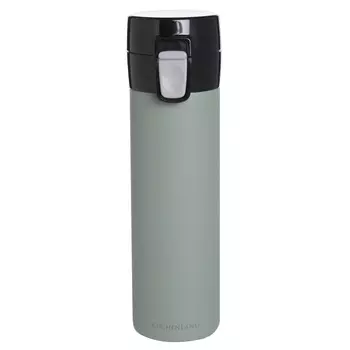 Термокружка, 300 мл, сталь/пластик, зеленая, Mobility