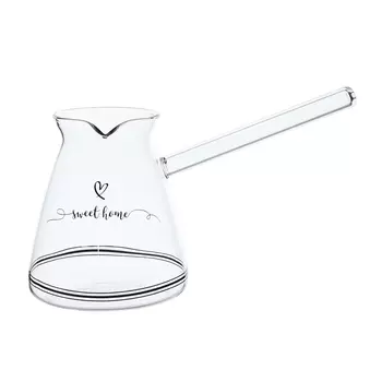 Турка, 500 мл, стекло Б, Sweet home, Clear
