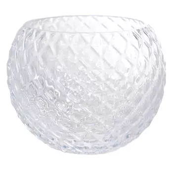 Ваза для цветов, 16 см, стекло, круглая, Naiad