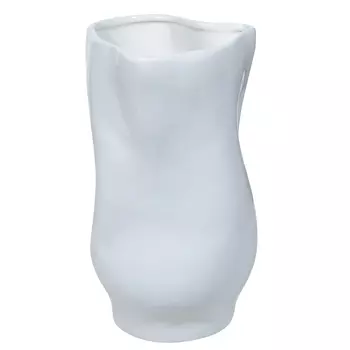 Ваза для цветов, 27 см, керамика, белая, Crush