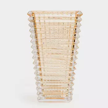 Ваза для цветов 28 см, стекло Р, янтарная, Mosaic color