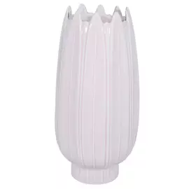 Ваза для цветов, 29 см, фарфор P, светло-розовая, Stone leaf