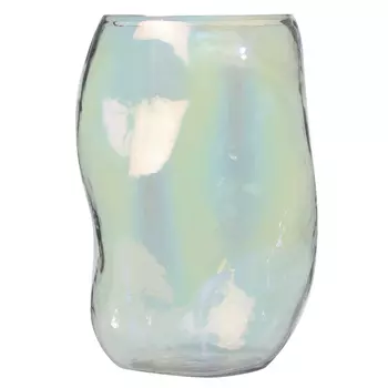 Ваза для цветов, 29 см, стекло, перламутр, Pearl