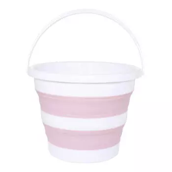 Ведро складное, 10 л, пластик/резина, лиловое, Foldaway