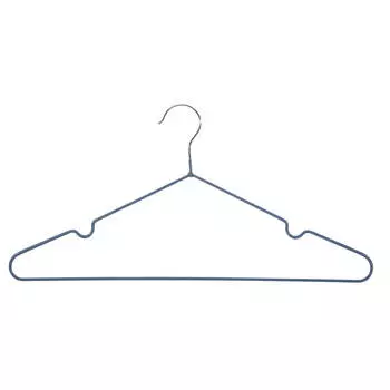 Вешалка-плечики, 40 см, 5 шт, металл с покрытием, серая, Colorful house