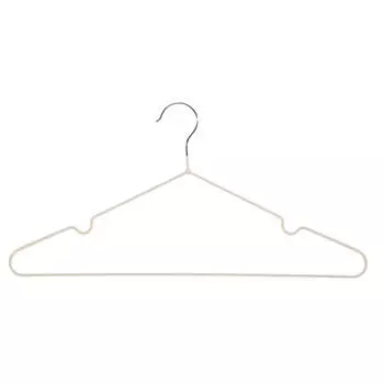 Вешалка-плечики, 40 см, 5 шт, металл с покрытием, бежевая, Colorful house