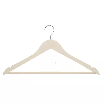 Вешалка-плечики, 44 см, 3 шт, дерево, бежевая, Wooden house