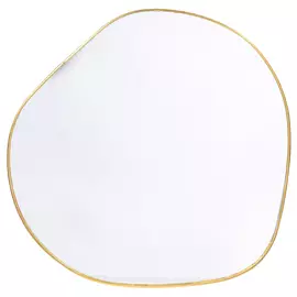 Зеркало настенное, 20х19 см, металл, золотистое, Fantastic gold