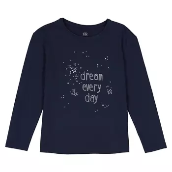 Футболка с длинными рукавами и рисунком dream everyday, 3-12 лет