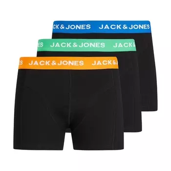 Комплект из 3 однотонных трусов-боксеров JACK &amp; JONES