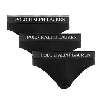 Комплект из 3 однотонных трусов-слипов POLO RALPH LAUREN