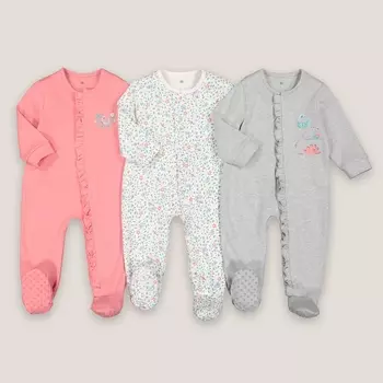 Комплект из трех цельных пижам LaRedoute