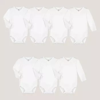 Комплект из 7 однотонных боди LaRedoute